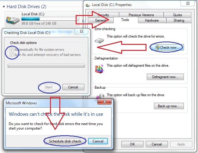 windows 10 check disk for errors