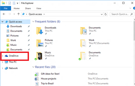 removing onedrive from file explorer