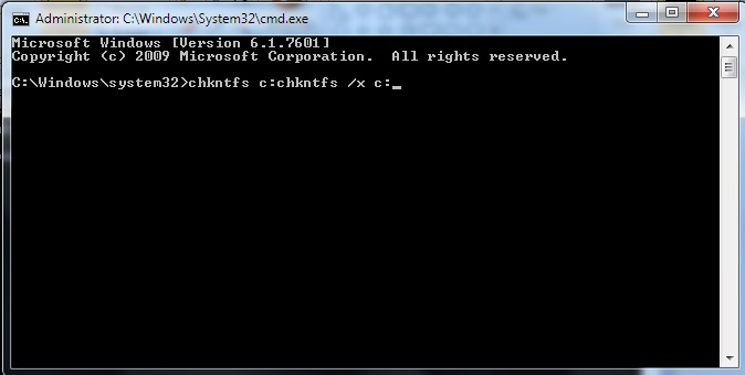 chkdsk command windows 10