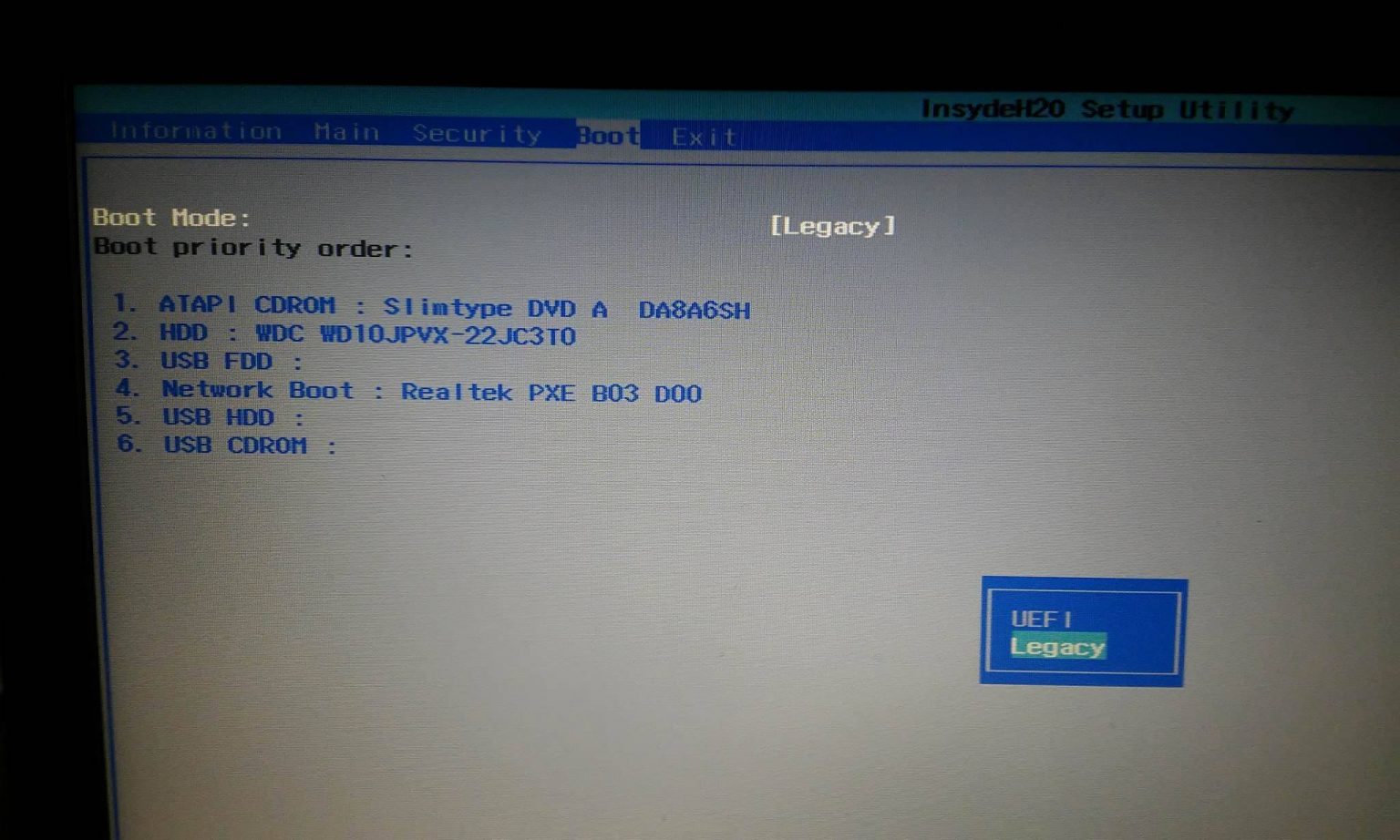 Boot device not found что делать